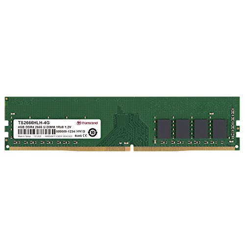 Transcend 4GB DDR4 2666Mhz U-DIMM 1Rx8 CL19 1.2V, TS2666HLH-4G, 4 gb