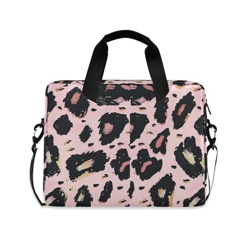 Maletín para portátil 15.6 pulg con estampado leopardo