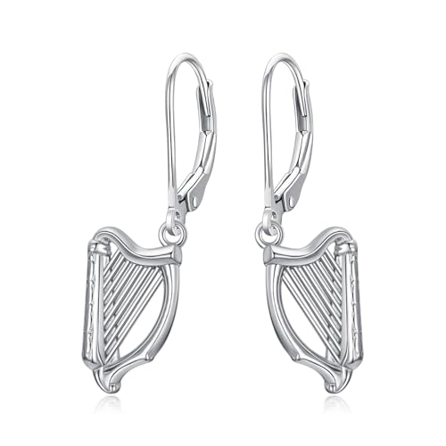 Boucles d'oreilles pendantes musique argent 925 femme noël anniversaire