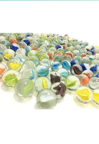 Image of Decorative Stones for Vase Filler or Pebbles for Home Decor /Decorative Capsule Pebbles /Glass /gravels /Stone /Beads for Aquarium, Table, vase, Fountain (Ocean Blue, 950 Gram)