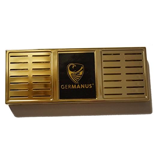 GERMANUS Luftfuktare cigarr luftfuktare, XL, guld, med kristaller