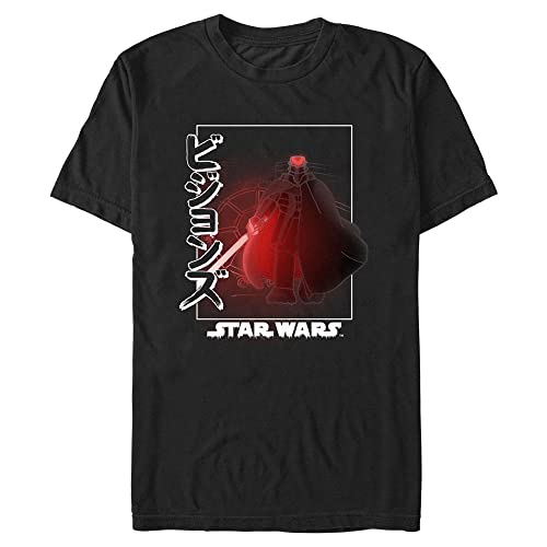 T-shirt Star Wars homme grande taille haut manches courtes coton noir 3XL