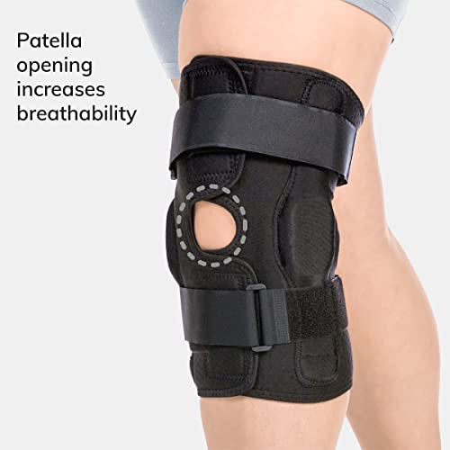 Braceability Rom Hinged Knee Brace - Adjustable Compression Sports And Running Support Wrap For Mcl, Acl And Pcl Tears, Post-Surgery Pain Relief, Torn Meniscus Recovery And Kneecap Stabilization (L) #TOP5