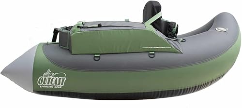 Miniatura 9 de Super Fat Cat Still Water Long Distances Fishing LCS Prueba de fugas Airecell Uretano 300 Lbs Tubo de flotador en forma de U Gris/ naranja,Salvia