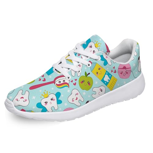 Women's Men's Dental Shoes Teeth Sneakers Running Tennis Walking Shoes Gifts for Dentists