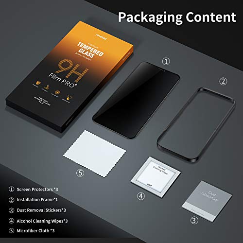 RIWNNI Privacy Vetro Temperato per iPhone 12 Pro