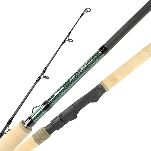 Okuma Fishing Tackle Okuma Silver Slayer Tarpon 24 Ton Carbon Blank UFRII Tip Durable Lightweight Rod, SLAY-S-701XH-FG, Black, 7' XH