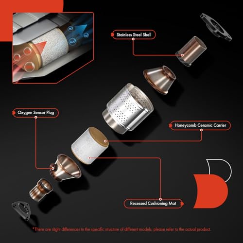 A-Premium Front Right Catalytic Converter Kit Direct-Fit Compatible with Cadillac SRX 2010-2011 3.0L, SRX 2012-2016 3.6L & Saab 9-4X 2011 3.0L, EPA Compliant by A-Premium - Image 4