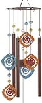 Sunset Vista Designs Southwest Collection - 37-Inch Chime de vent en métal rustique, Kokopelli