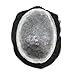 Healthlif Hair Piece Toupee for Men Human Hair Replacement Durable Hair System PU Injected Mens Toupee Hairpiece All Poly Protesis Capilar Para Hombre 8''X10'' #1B Off Black