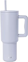 Vista 63 de Simple Modern - Vaso de 30 onzas con asa y tapa con pajita, taza de viaje de acero inoxidable aislada compatible con portavasos, colección Trek
