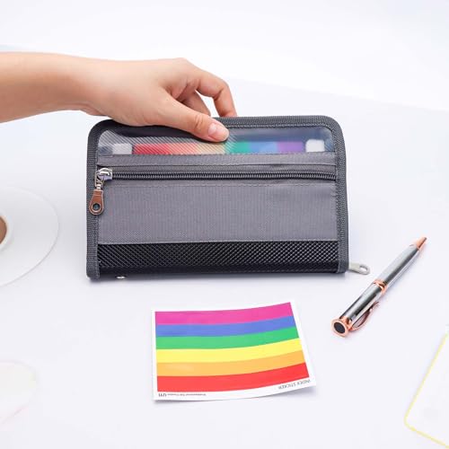 NatSumeBasics Organizador de notas de cupão de recibo, 12 abas, pasta de arquivos sanfonada, organiz