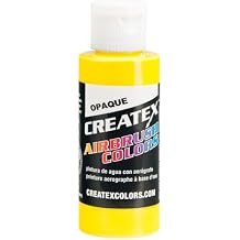 Createx Airbrush Paint, Opaque Yellow, 4 oz 5204-04