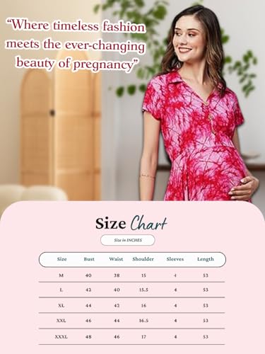 Image of MomToBe Women's Fit and Flare long Dress