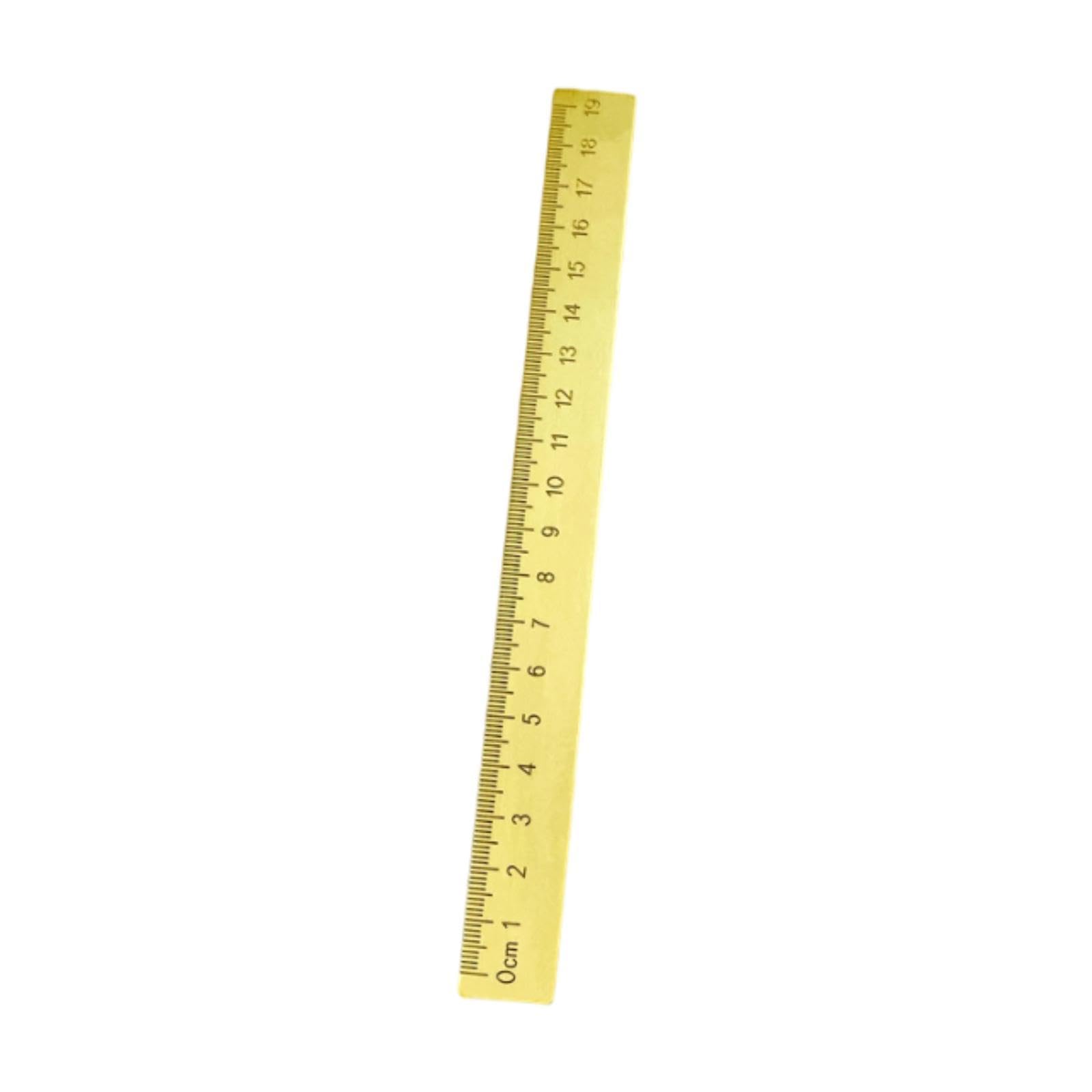 Regla Pisapapeles de Latón, Herramienta de Medición de Metal para Dibujar Y Escribir, Adecuada para El Hogar, La Oficina, El Escritorio O como, 20cmx2cm