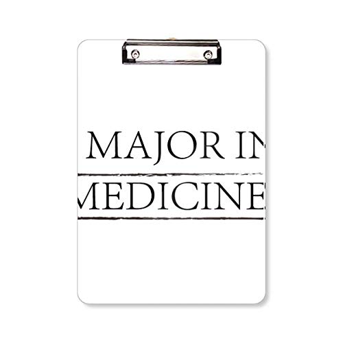 Bloc-notes avec citation I Major in Medicine A4 cadeau idéal pour étudiant en PACES