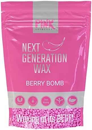Next Generation Wax Berry Bomb | Professional Hot Wax Beads 800g | Stripless Hard Beans | Hair, Face, Bikini & Body Removal Waxing Pearls | Nose Wax | Eyebrow Wax | Wax Pellets for Sensitive Skin