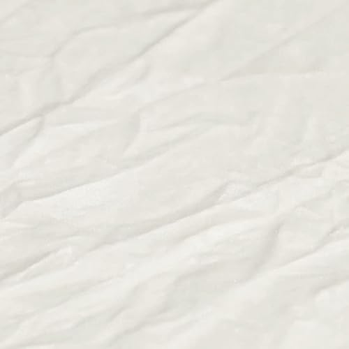 Tela de tapicería de terciopelo blanco aplastado  Vendido por The Yard  60 pulgadas