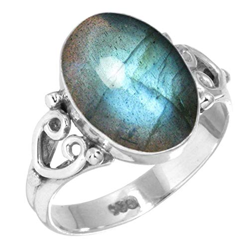 JEWELOPORIUM Gray Labradorite Silver...