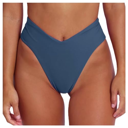 Genérico Bikini Triangulo Mujer Bragas Bikini Mujer,Playa Braguitas Sexy Culotte Triángulo Traje de Baño Alta Bañador Clásico Pantalon