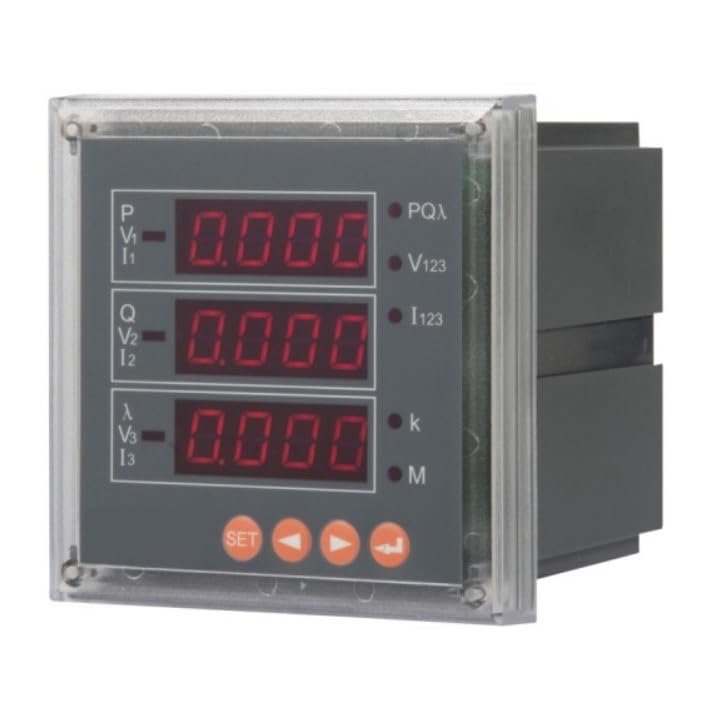 Medidor de potencia digital multifunción PZ96-AV3 trifásico con conexión Modbus RS485