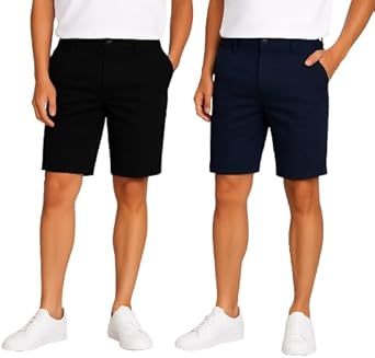 Kit 2 Bermudas Masculina Sarja Alfaiataria Tecido Premium Mauricinho diversas cores