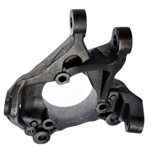 Image of Detroit Axle - Front Right Steering Knuckle for Jeep 2007-2012 Wrangler 2018 Wrangler JK, Passenger Side Steering Knuckle Assembly 2008 2009 2010 2011 Replacement