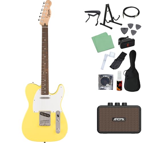 Squier Sonic Telecaster Laurel Fingerboard White Pickguard Canary Yellow �G���L�M�^�[���S��14�_�Z�b�g �y�[�d���~�j�A���v�t���z �e���L���X�^�[ �X�N���C���[/�X�N���C�A