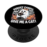 Forget Candy Give Me A Cat Ghost Holding Black Cat
