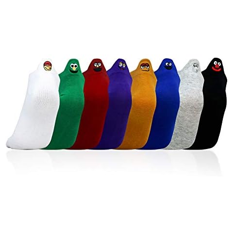 Fittoway 8 Pairs Womens Ankle Socks Cute Funny Cartoon Socks Low Embroidered Expression Short Socks for Trainer Running Athletic Walking Fitness Girls Gifts Cover