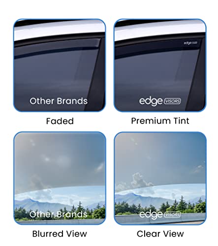 EdgeVisors Wind Deflectors Set Fits: KIA NIRO 2016-2022 5 Door SUV 4pc - Image 6