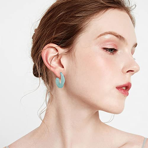 45 Pairs Gold Earrings Set for Women, Fashion Drop Dangle Earrings Statement Vintage Acrylic Hoop Pearl Studs Hypoallergenic Earrings Multipack for Valentine's Day Gifts2