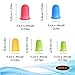 LVYKING Reusable Silicone Thumb Protectors, 5 Sizes, 20PCS, for Finger Protection When Organizing Books in The Office, with Thread