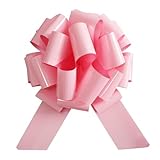1Pcs Big Pink Bow,16 Inch Giant Car Bow Large Gift Bow Large Christmas Gift Refrigerator New House Bicycle and Party Decoration Giant Gift Packaging Bow