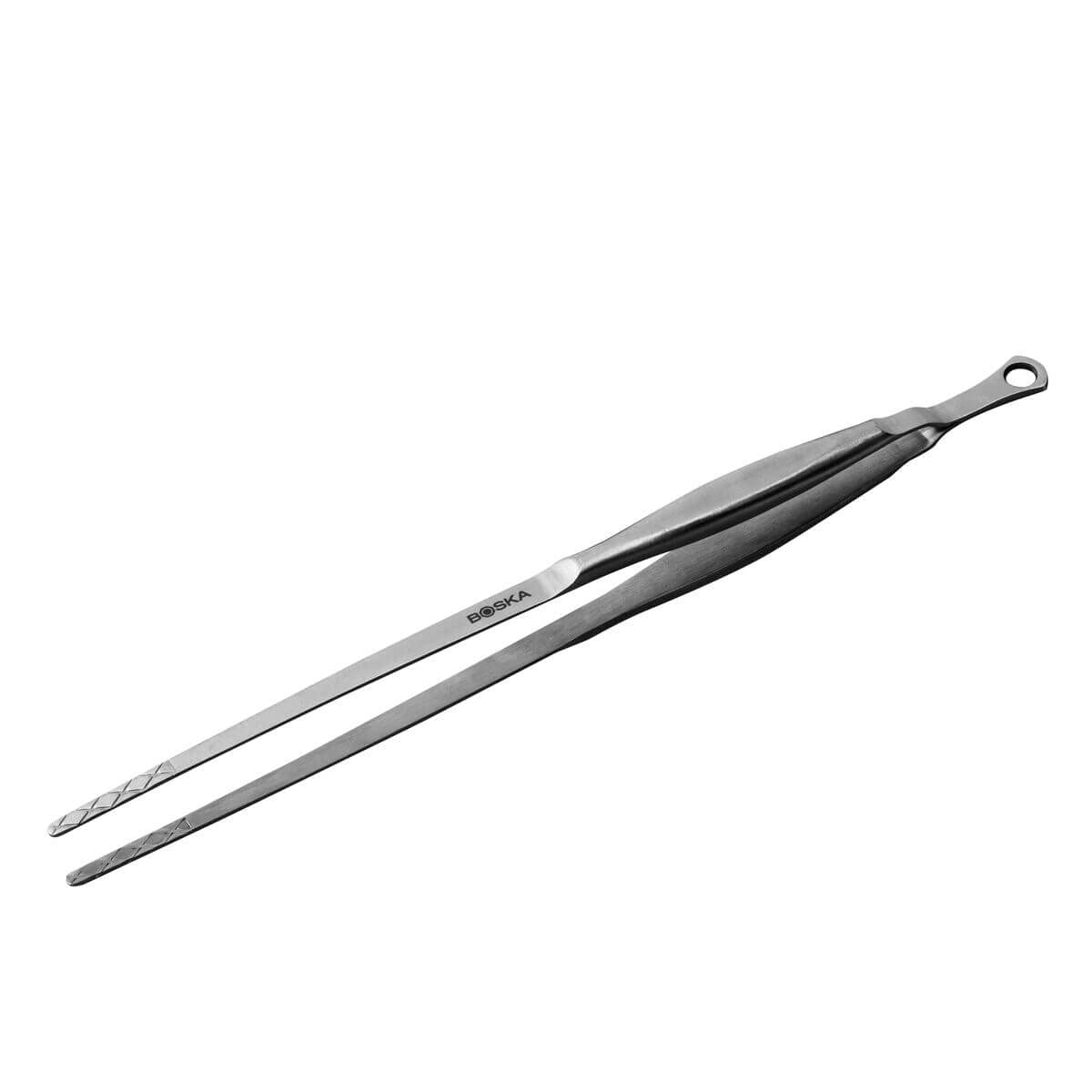 Boska Essential BBQ Tools Monaco+, 3 accessori per barbecue, 100% acciaio inox, set regalo, per barbecue e cucina/struttura rombo/extra grip/lavabile in lavastoviglie