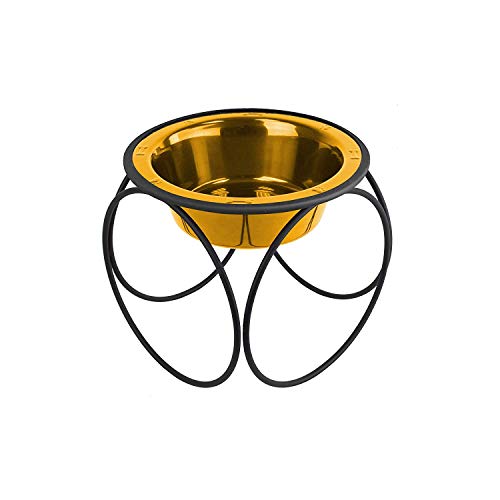 Platinum Pets Single Olympischen Diner Futterstation mit Edelstahl Fressnapf