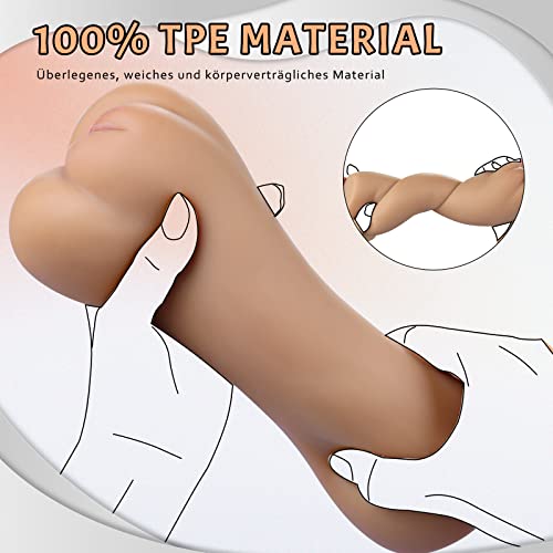 Mikymiky Premium Masturbator für Männer, Realistisches Design mit Mehrschichten-Textur, Hochwertiges TPE für Hautfreundlichkeit, Handliches & Diskretes Entspannungs-Spielzeug