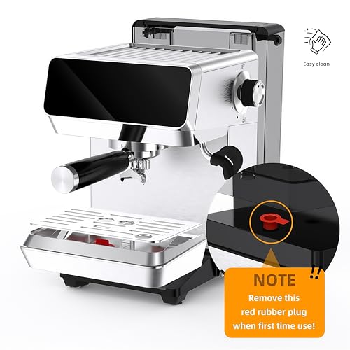 MAttinata Espresso Machine 20 Bar, Espresso Coffee Maker with Professional Milk Frother Steam Wand for Cappuccino & Latte, 60oz Removable Water Tank for Home，Stainless Steel — view 5