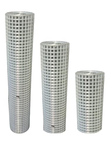 Galvanised Welded Wire Mesh Garden Pet Dog Cat Bird Aviary Rabbit Hutch Fencing Available 2FT 3FT 4FT Widths/Heights. 5m or 25m Rolls (3FT 1 x 1 1mm 5m)