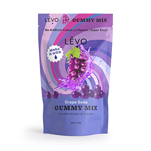 LĒVO Gummy Mix - Grape Soda - Make Your Own Infused Gummies - Each Bag Makes 64 Gummies - 1 Pack
