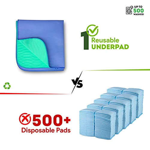 IMPROVIA-Washable-Underpads-34-x-36-Pack-of-4-Heavy-Absorbency-Reusable-Incontinence-Pads-for-Kids-Adults-Elderly-and-Pets-Waterproof-Protective-Pad-for-Bed-Couch-Sofa-Furniture-Floor