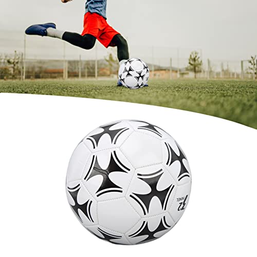 Bola de Futebol para Treinamento Infantil, Tamanho Padrão Profissional de Alta Elasticidade Em Couro