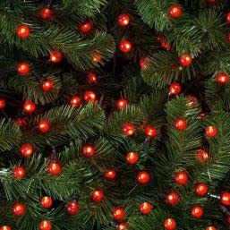 Premier Decorations Pearl Berry Multi-Action Lights 50 LED - Red