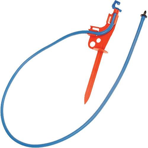 Maxijet Irrigation Nursery Elbow Stake 25gal+ Container Assembly, 45 degree downward spray