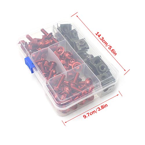 image for JOYON 177 Pcs Motorcycle Universal Fairing Bolt Kit Screws Fasteners F