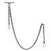 Albert Chain Pocket Watch Curb Link Chain Silver Color Plating T-Bar + Lobster Clasp AC34