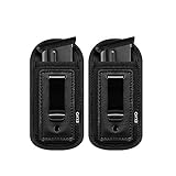 2 Pack Universal Magazine Holster IWB Clip, Pistols Mag Holder Pouch for Concealed Carry Single Double Stack Magazine for 9mm .40 .45 .380, Fits Any 7 10 15 Round Clips for All Pistols (All Black)
