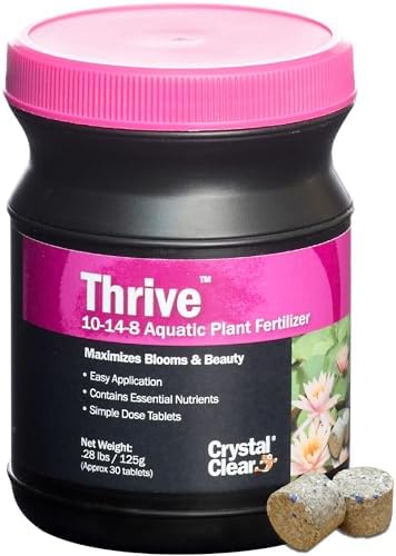 CrystalClear Thrive Pond Plant Food, Fish Safe Fertilizer, 30 Tablets