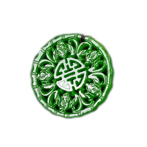 Collier en jade vert de bon augure pour femme, pendentif jaspe véritable cadeau de yoga