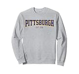 Photo Gallery classic pittsburgh print retro varsity vintage pittsburg felpa Photo Gallery classic pittsburgh print retro varsity vintage pittsburg felpa